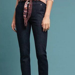 Anthropologie Pilcro High-Rise Slim Straight Cropped Jeans